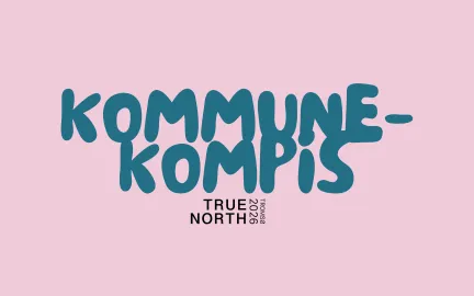 Tekst der det st&aring;r: Kommune kompis. 