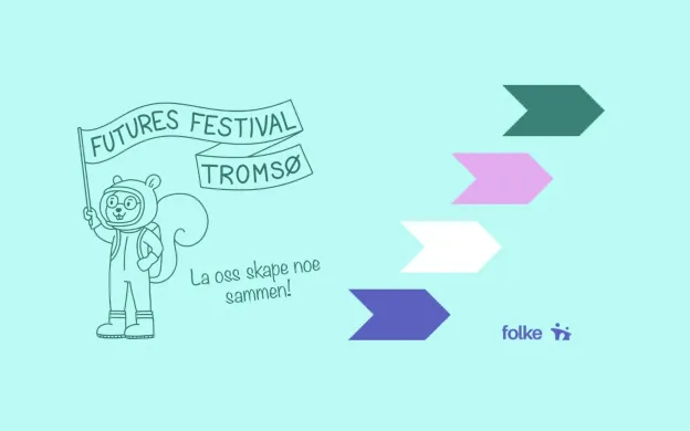 Logo til Future festival Tromsø. "La oss skape noe sammen!"